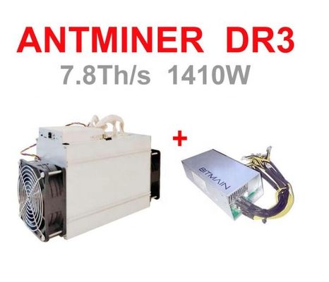 Bitmain Antminer DR3 7.8th Blake256r14 Asic para a mineração da moeda do RCI