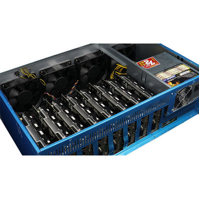 Mineração Rig Machine de Ethereum 8pcs GPU com o caderno de 4GB DDR3